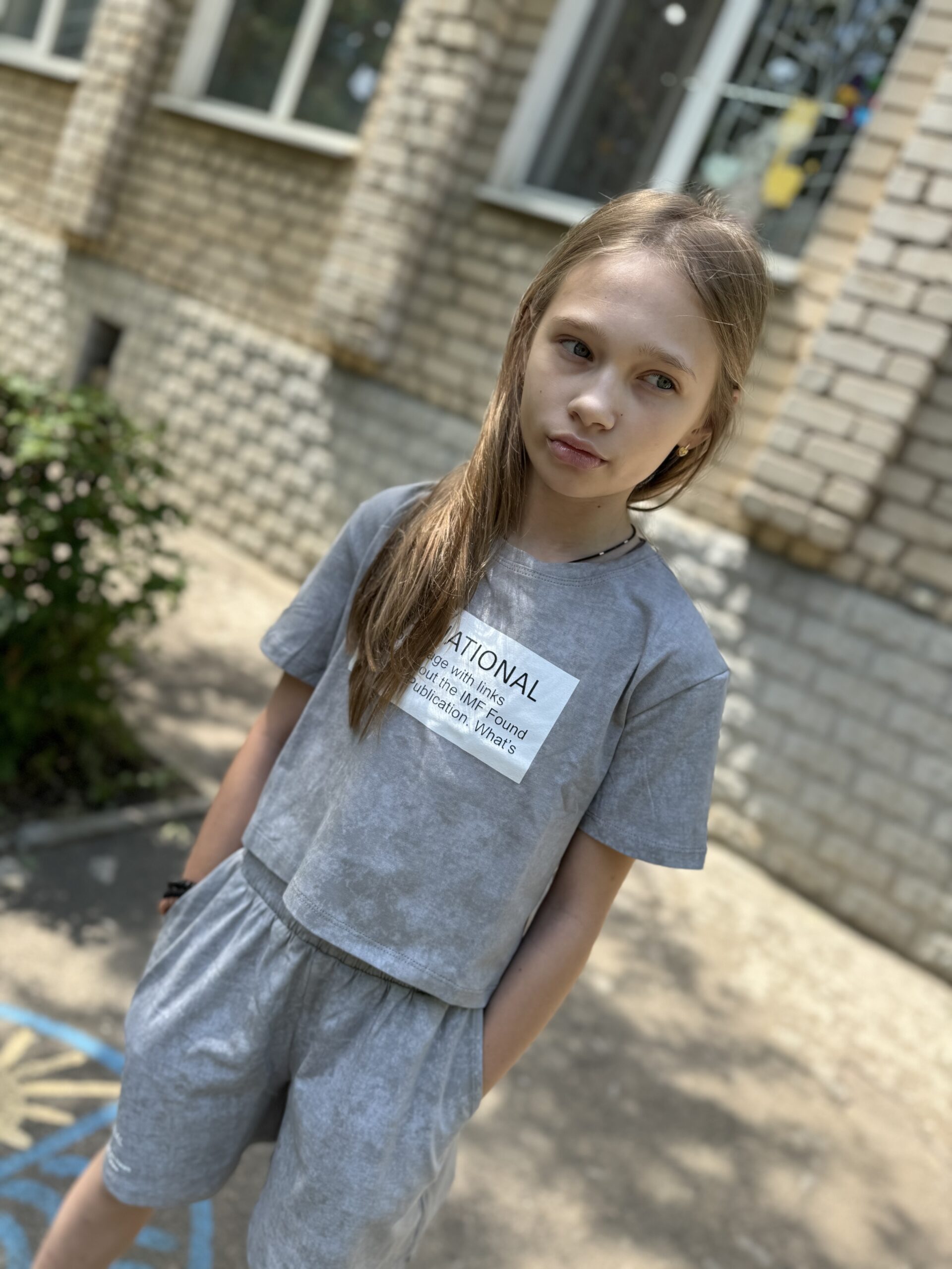 костюм підліток сірий